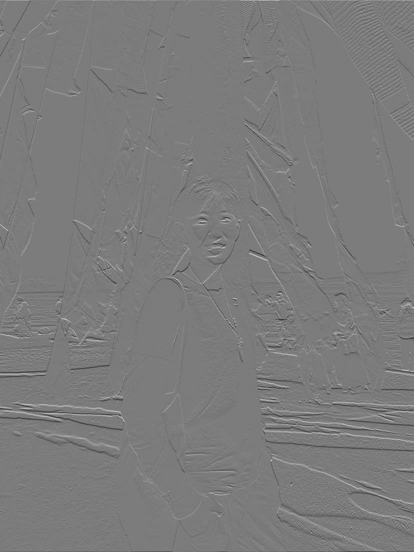 Dy with four-loop convolution, grayscale
