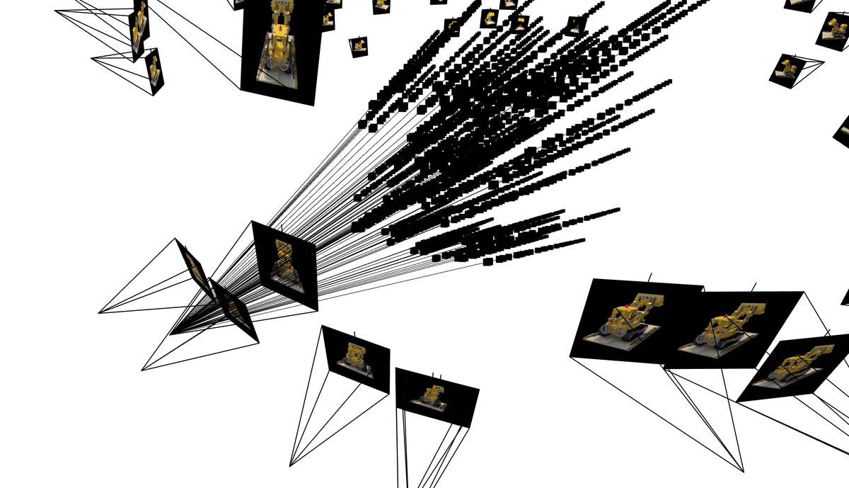 Single camera ray sampling 3, different angle